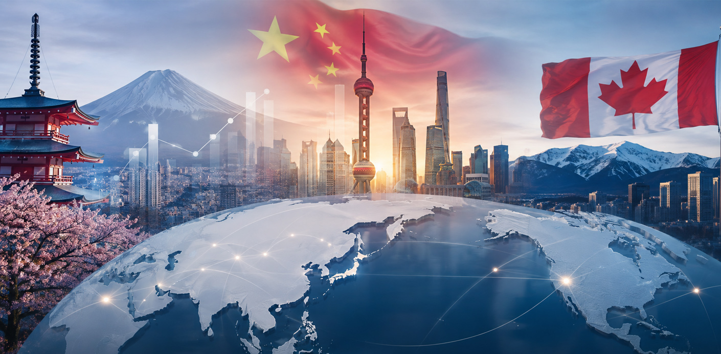 Amanhã destacamos Japão, China e Canadá